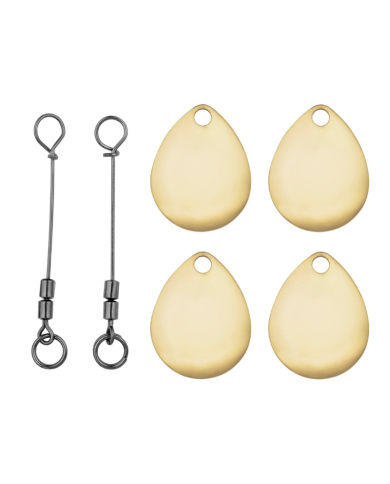 Flashy Swimmer Replacement Kit (Gold Colorado) - Owner Fishing