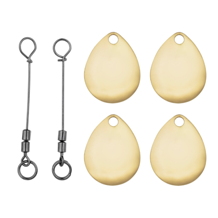 Flashy Swimmer Replacement Kit (Gold Colorado) - Owner Fishing
