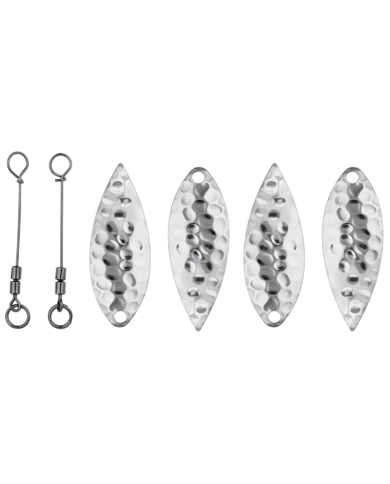 Flashy Swimmer Replacement Kit (Silver Willow) - Owner Fishing