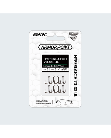 Armor Point Hyperlatch 70-SS UL Treble Hook - BKK Fishing