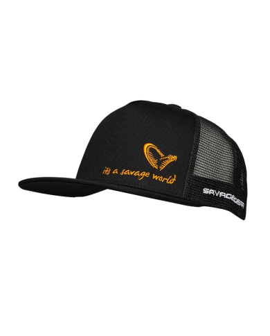 All Black Snapback Cap (Black Caviar) - Savage Gear Fishing