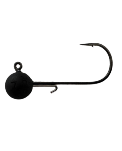 Tungsten Ball Jig Head (Black) - Wickham Fishing