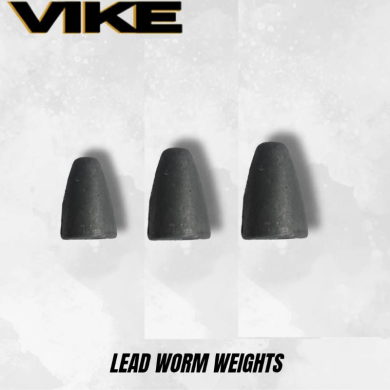 Lead Worm Weights (Natural) - Vike Fishing