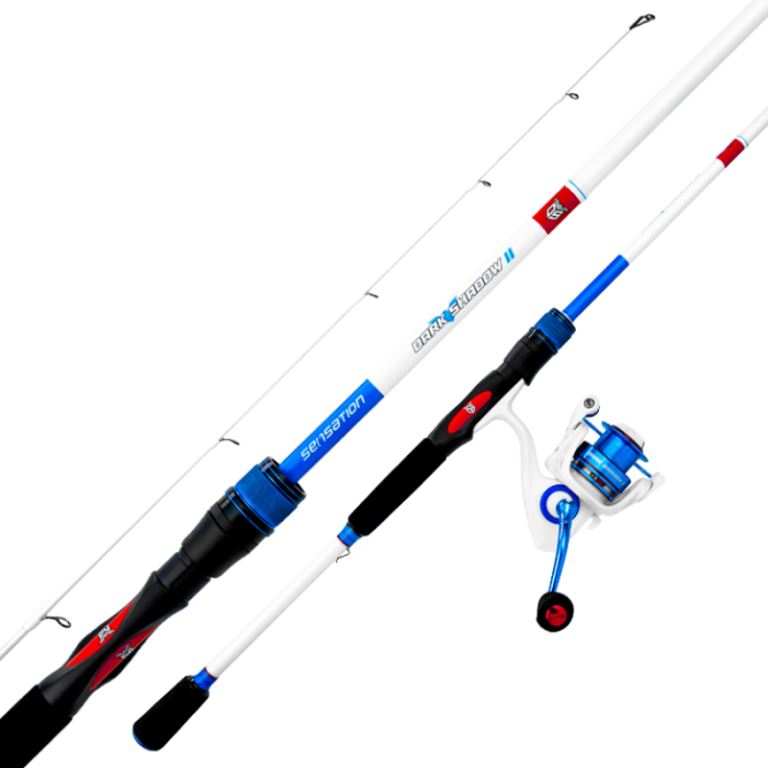 Dark Shadow II (White) - Spinning Combo (2piece) - Sensation Fishing